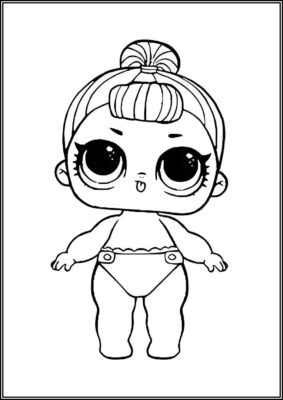 Lil Crystal Queen Lol Surprise Doll Coloring - TotalColoring.Com