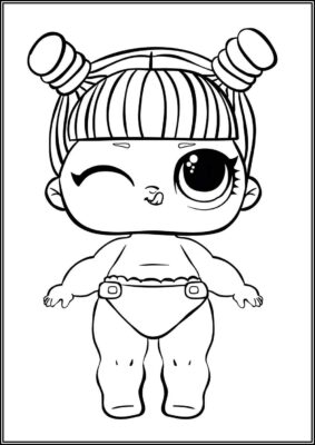 Lil Daring Diva Lol Doll Coloring - TotalColoring.Com