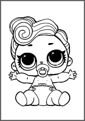 Lil Dj Lol Surprise Doll Coloring - TotalColoring.Com