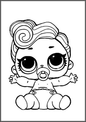 Lil Dollface Lol Surprise Doll Coloring - TotalColoring.Com