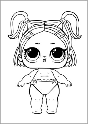 Lil Dusk Lol Surprise Doll Coloring - TotalColoring.Com