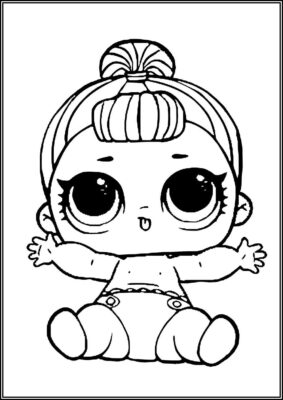 Lil Fancy Lol Surprise Doll Coloring - TotalColoring.Com