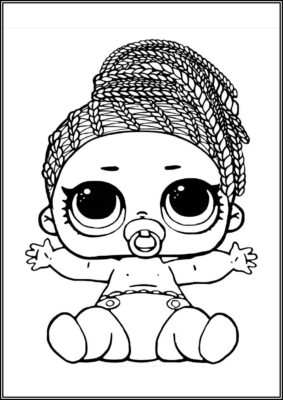 Lil Fierce Lol Doll Coloring - TotalColoring.Com