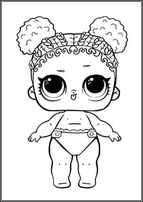 Lil Flower Child Lol Surprise Doll Coloring - TotalColoring.Com