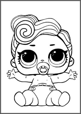 Lil Funky Q T Lol Surprise Doll Coloring - TotalColoring.Com