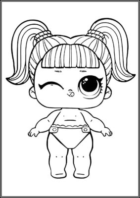 Lil Glamstronaut Lol Surprise Doll Coloring - TotalColoring.Com