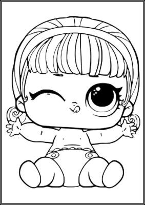 Lil Go Go Gurl Lol Surprise Doll Coloring - TotalColoring.Com