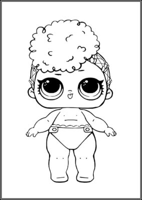 Lil Goodie Lol Doll Coloring - TotalColoring.Com