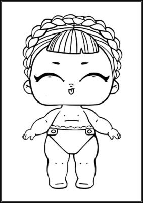 Lil Ice Sk8ter Lol Surprise Doll Coloring - TotalColoring.Com