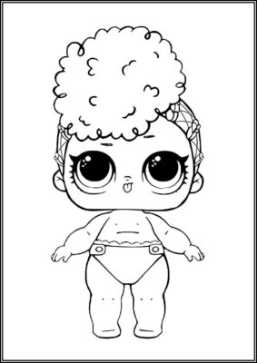 Lil Independent Queen Lol Surprise Doll Coloring - TotalColoring.Com