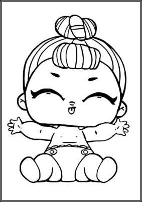 Lil It Baby Lol Surprise Doll Coloring - TotalColoring.Com