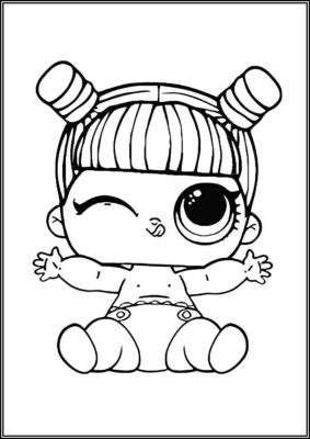 Lil Kawaii Queen Lol Doll Coloring - TotalColoring.Com