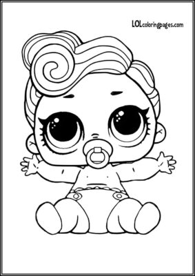 Lil Luxe Lol Doll Coloring - TotalColoring.Com