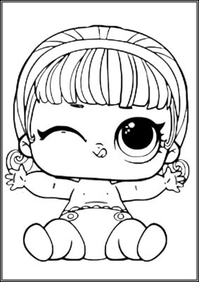 Lil Madame Queen Lol Surprise Doll Coloring - TotalColoring.Com