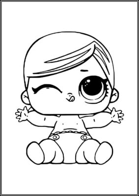 Lil Majorette Lol Surprise Doll Coloring - TotalColoring.Com