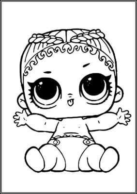 Lil Merbaby Lol Surprise Doll Coloring - TotalColoring.Com