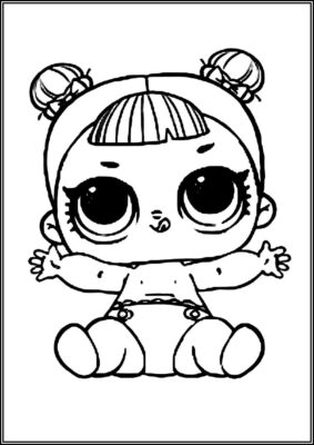 Lil Midnight Lol Surprise Doll Coloring - TotalColoring.Com