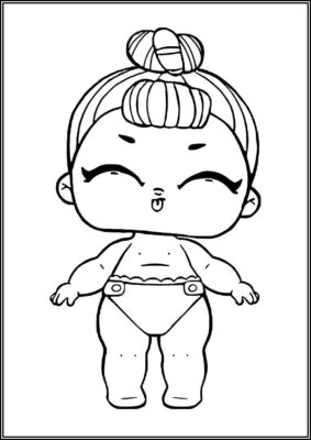 Lil Miss Baby Lol Surprise Doll Coloring - TotalColoring.Com