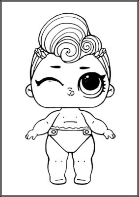 Lil Miss Punk Lol Surprise Doll Coloring - TotalColoring.Com