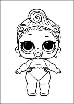 Lil Pink Baby Lol Surprise Doll Coloring - TotalColoring.Com