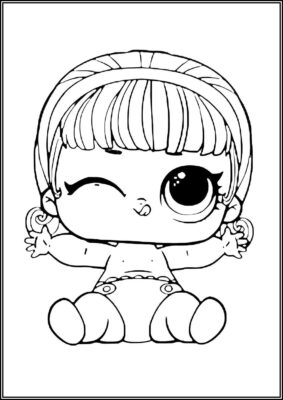 Lil Pop Heart Lol Doll Coloring - TotalColoring.Com