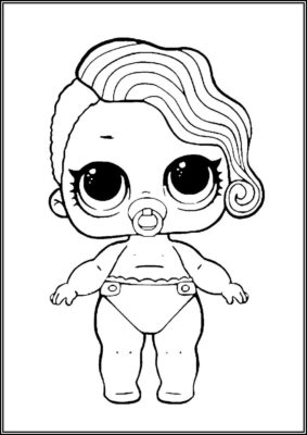 Lil Posh Lol Surprise Doll Coloring - TotalColoring.Com