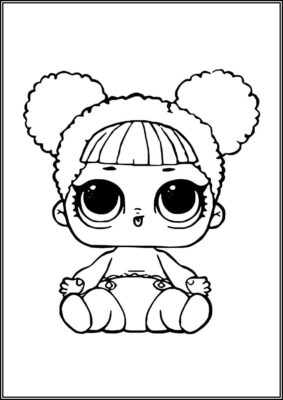 Lil Queen Bee Lol Baby Coloring - TotalColoring.Com