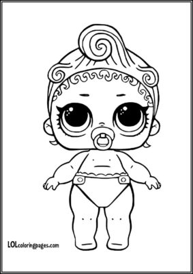 Lil Royal High Ney Lol Doll Coloring - TotalColoring.Com