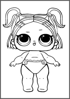 Lil Scribbles Lol Doll Coloring - TotalColoring.Com