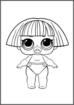 Lil Shapes Lol Doll Coloring - TotalColoring.Com