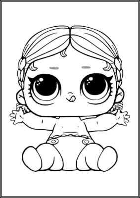 Lil Showbaby Lol Surprise Doll Coloring - TotalColoring.Com