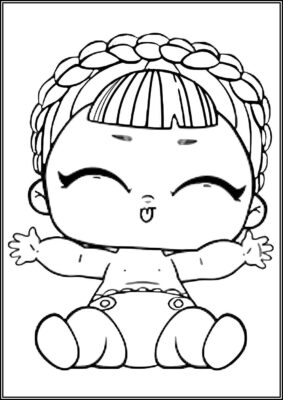 Lil Sleeping B B Lol Surprise Doll Coloring - TotalColoring.Com