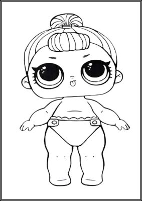 Lil Snow Bunny Lol Doll Coloring - TotalColoring.Com