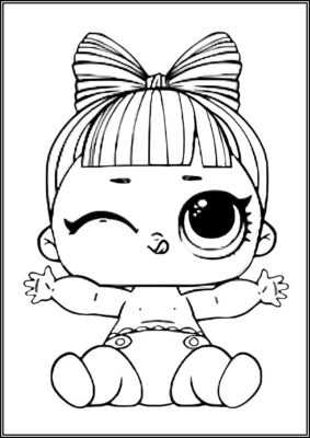 Lil Snuggle Babe Lol Surprise Doll Coloring - TotalColoring.Com