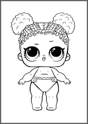 Lil Soul Babe Lol Doll Coloring - TotalColoring.Com