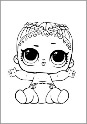 Lil Spike Lol Doll Coloring - TotalColoring.Com