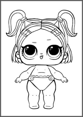 Lil Sprints Lol Surprise Doll Coloring - TotalColoring.Com