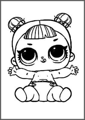 Lil Sugar Lol Surprise Doll Coloring - TotalColoring.Com