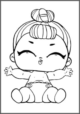 Lil Sugar Queen Lol Surprise Doll Coloring - TotalColoring.Com