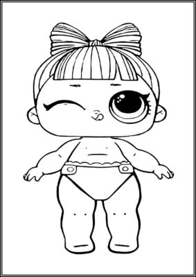 Lil Suite Princess Lol Doll Coloring - TotalColoring.Com