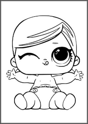 Lil Super B B Lol Surprise Doll Coloring - TotalColoring.Com