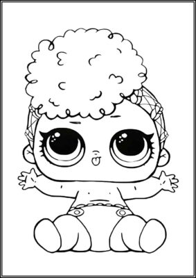 Lil Thrilla Lol Doll Coloring - TotalColoring.Com