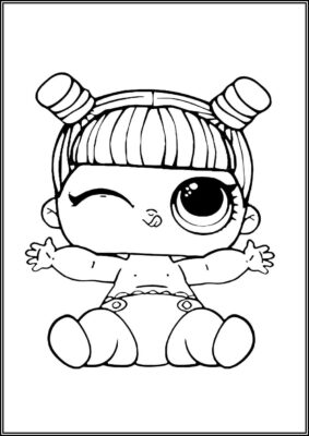 Lil Tinz Woods Lol Doll Coloring - TotalColoring.Com