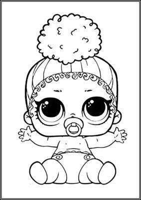 Lil Touchdown Lol Surprise Doll Coloring - TotalColoring.Com