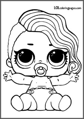 Lil Treasure Lol Surprise Doll Coloring - TotalColoring.Com