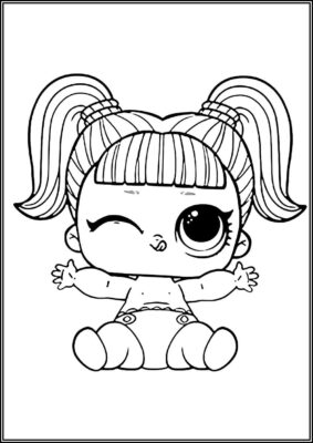 Lil Unicorn Lol Surprise Doll Coloring - TotalColoring.Com