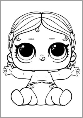 Lil Vacay Babay Lol Surprise Doll Coloring - TotalColoring.Com