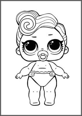 Lil Waves Lol Surprise Doll Coloring - TotalColoring.Com