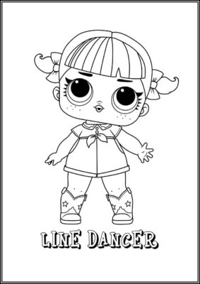 Line Dancer Lol Surprise Doll Coloring - TotalColoring.Com