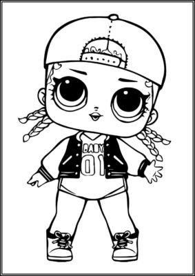 M C Swag Lol Surprise Doll Coloring - TotalColoring.Com